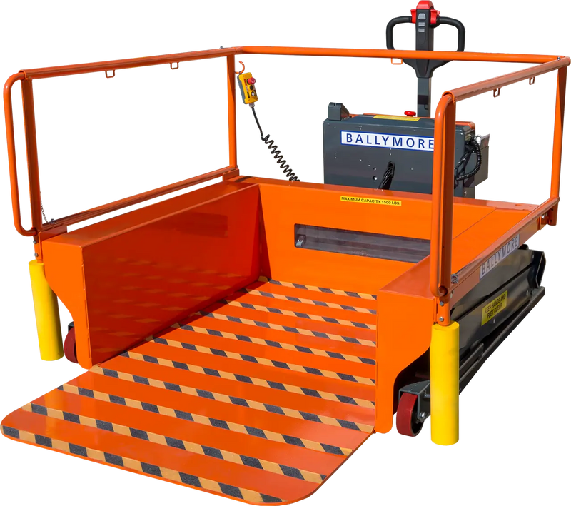 Ballymore Portable Loading Dock - 1,500 Lb Load Capacity, 55 In Lifting Height Max. Ballymore