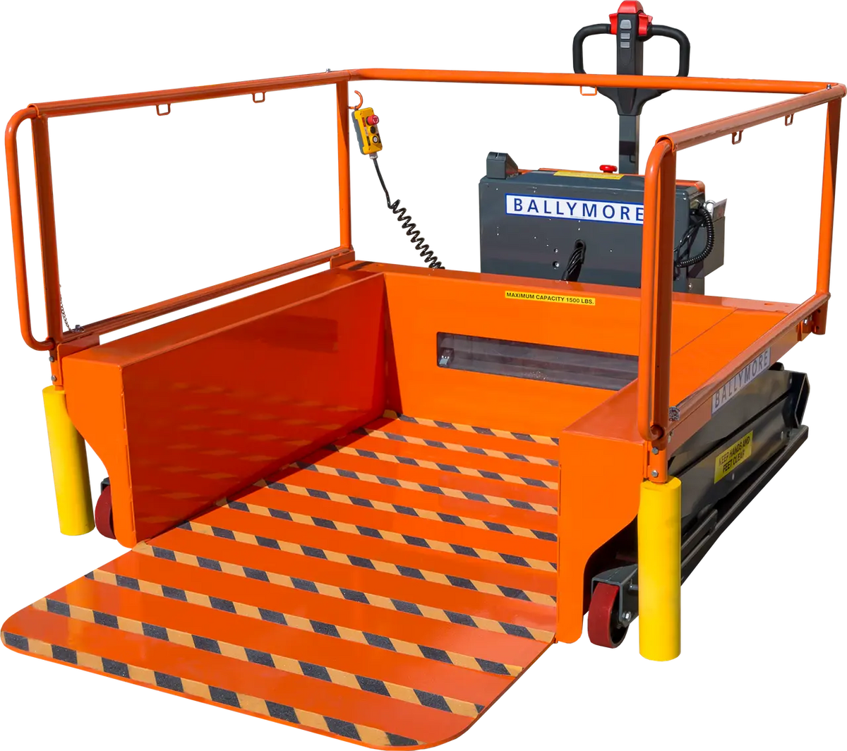 Ballymore Portable Loading Dock - 1,500 Lb Load Capacity, 55 In — Vovlift