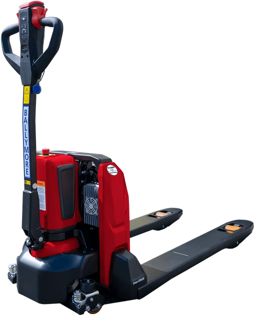 Ballymore Professional Grade Lithium Powered Pallet Jack- Electric Drive and Electric Lifting and Lowering, 4500 lb. Capacity, 21"W x 45" Long Forks Ballymore