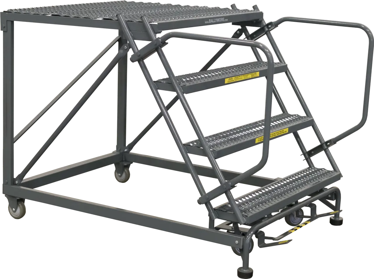 Skip Rails Platforms Ballymore Single Entry Work Platforms, 4 Step, No Rails, 33
