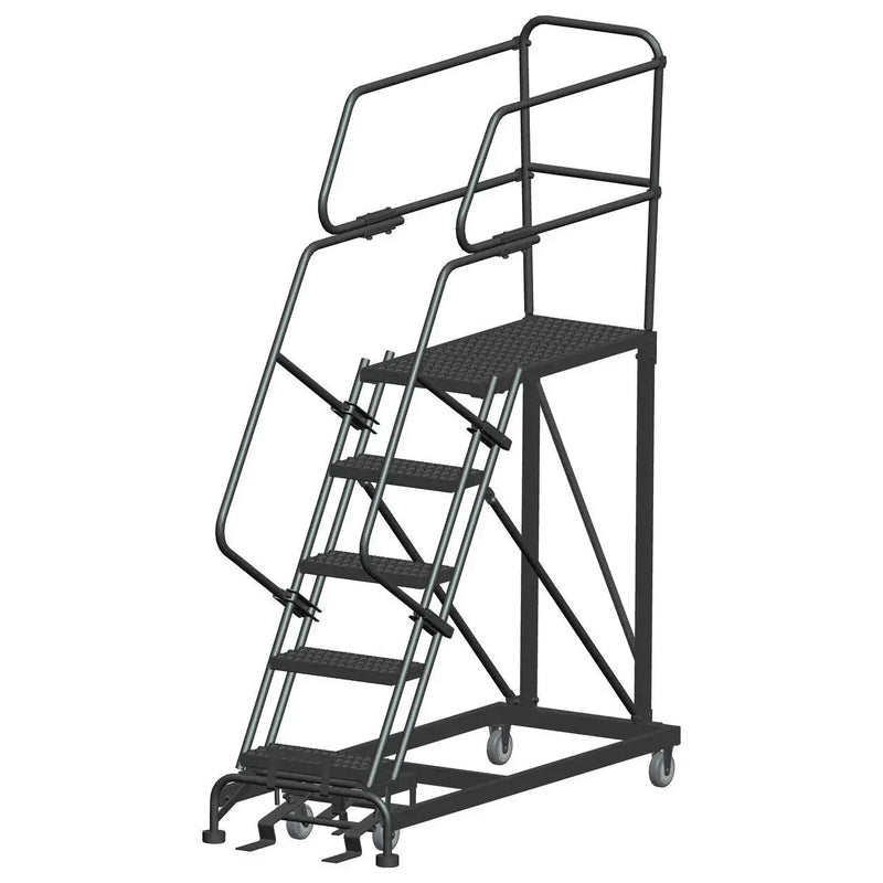 Ballymore Single Entry Work Platforms, 5 Step, 33 In Wide Base, 36 in Deep Platform, Serrated Tread Ballymore