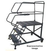 Ballymore Single Entry Work Platforms, 5 Step, 33 In Wide Base, 36 in Deep Platform, Serrated Tread, Setup