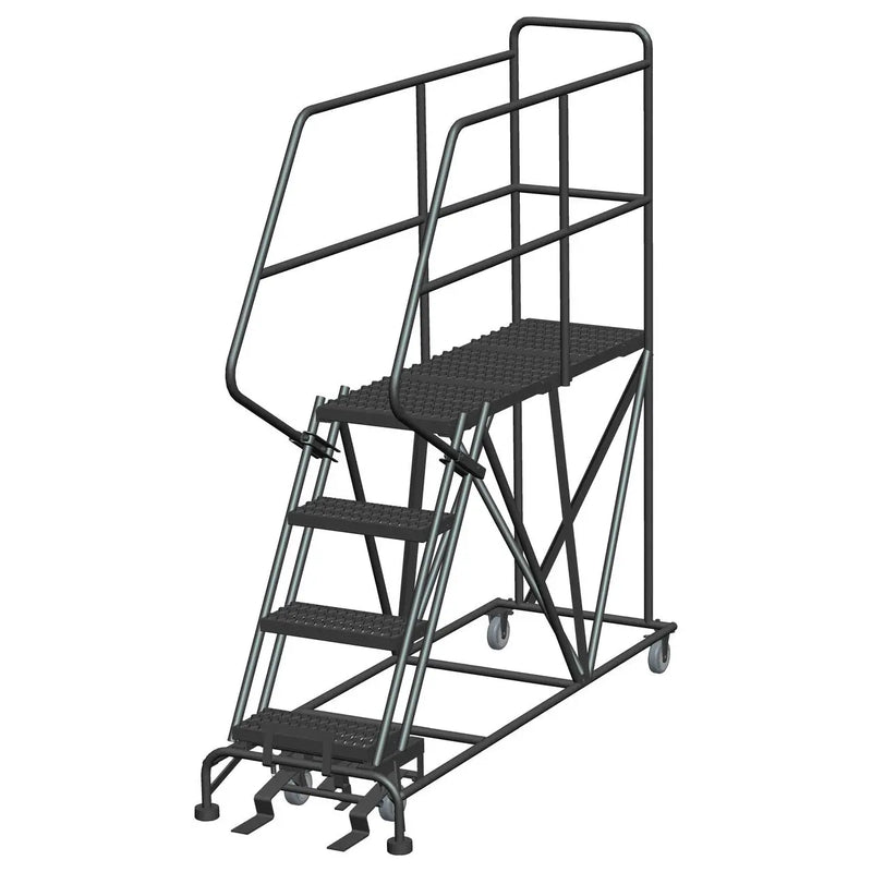 ballymore single entry work platforms calosha 4 step 33 in wide base 48 in deep platform serrated tread