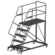 ballymore single entry work platforms calosha 5 step 38 in wide base 48 in deep platform serrated tread