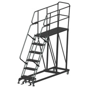 ballymore single entry work platforms calosha 6 step 33 in wide base 60 in deep platform serrated tread