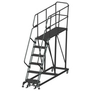 ballymore single entry work platforms calosha 6 step 33 in wide base 72 in deep platform serrated tread