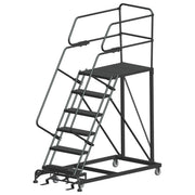 ballymore single entry work platforms calosha 6 step 38 in wide base 36 in deep platform serrated tread