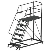 ballymore single entry work platforms calosha 6 step 38 in wide base 48 in deep platform serrated tread