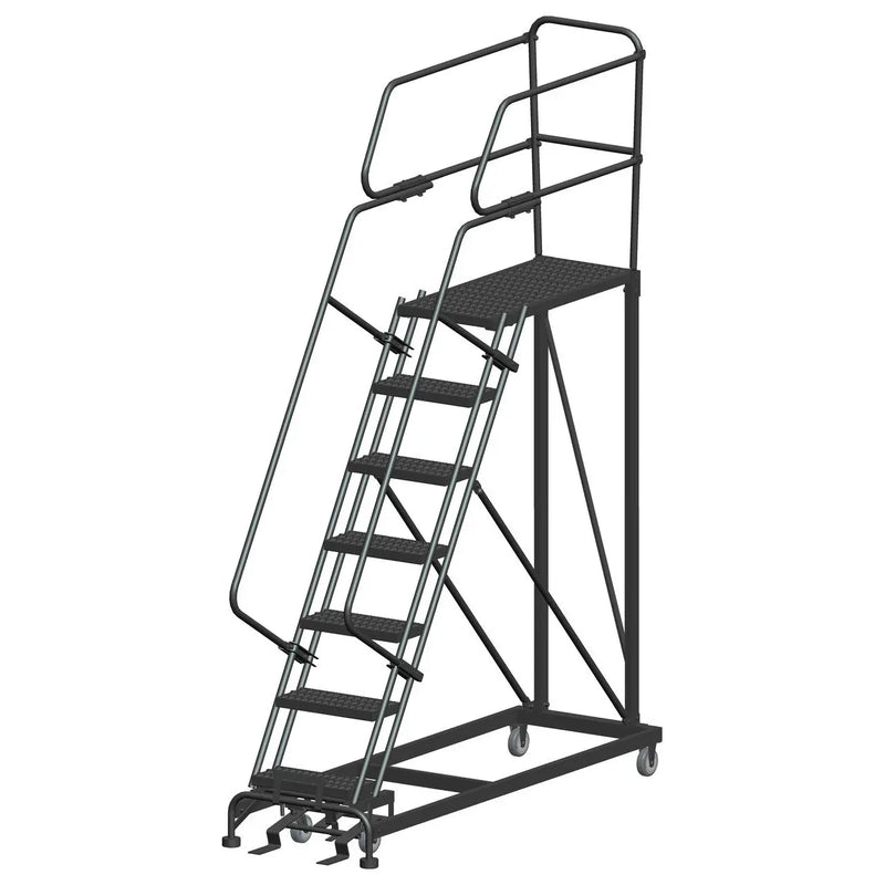 ballymore single entry work platforms calosha 7 step 33 in wide base 36 in deep platform serrated tread