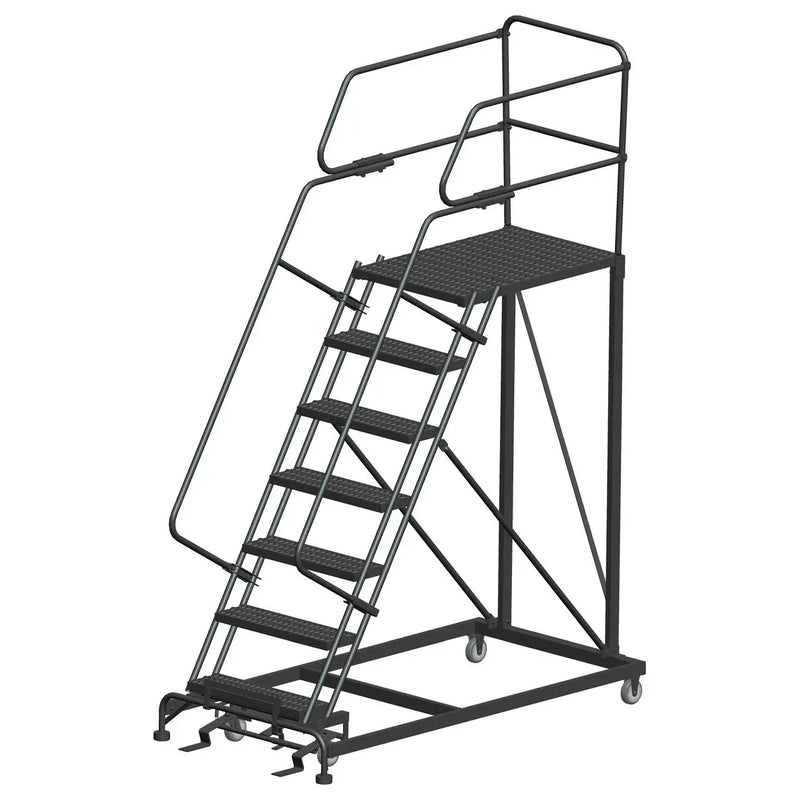 ballymore single entry work platforms calosha 7 step 38 in wide base 36 in deep platform serrated tread