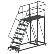 ballymore single entry work platforms calosha 7 step 38 in wide base 60 in deep platform serrated tread