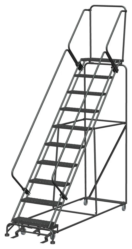 Ballymore Slope-Walk Steel Rolling Ladder — Expanded Metal Ballymore