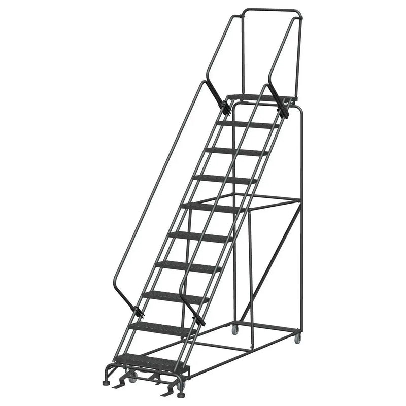 Ballymore Slope-Walk Steel Rolling Ladder — Expanded Metal Ballymore