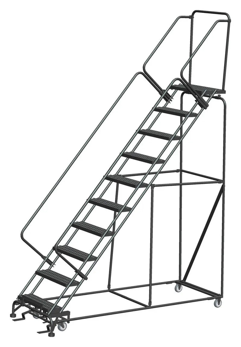 Ballymore Slope-Walk Steel Rolling Ladder — Grip-Strut Ballymore