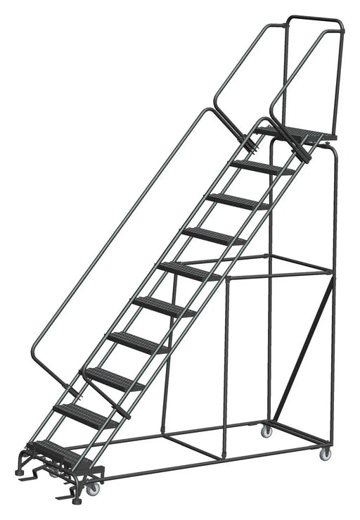 Ballymore Slope-Walk Steel Rolling Ladder — Grip-Strut Ballymore