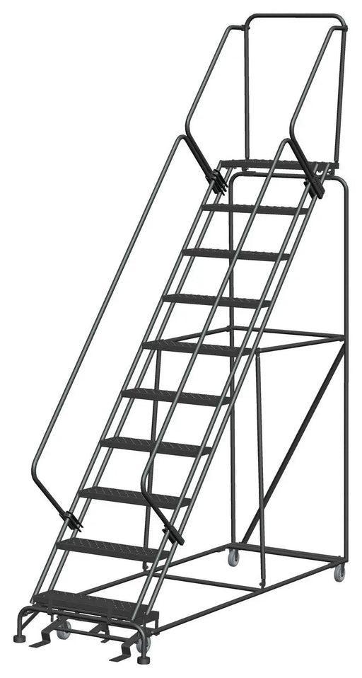 Ballymore Slope-Walk Steel Rolling Ladder — Perforated Ballymore