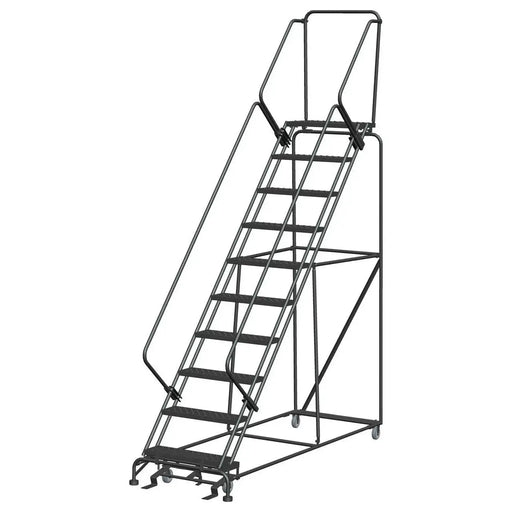 Ballymore Slope-Walk Steel Rolling Ladder — Perforated Ballymore