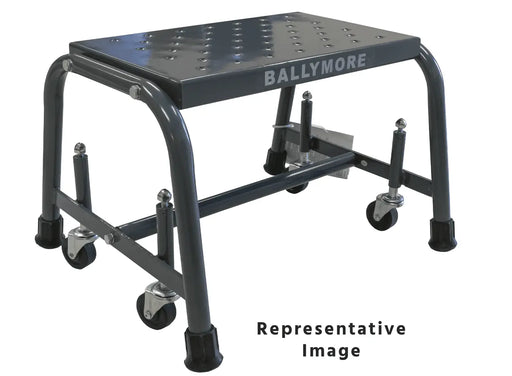 Ballymore Spring Loaded Caster Ladder — Abrasive Mat Ballymore