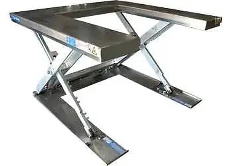 Ballymore Stainless Galvanized "U" Lift Table 3.3K Capacity 60x56 Foot Controls Ballymore