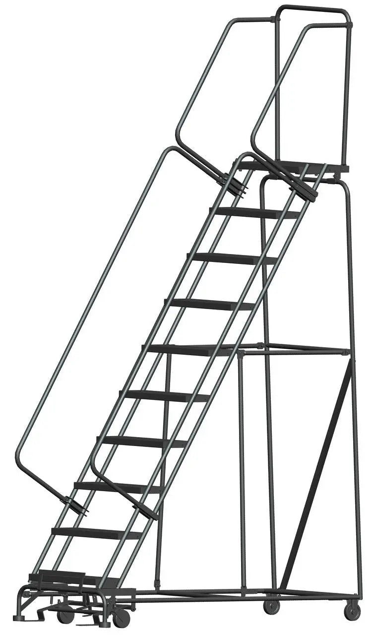 Ballymore Steel Rolling Ladder — Abrasive Mat Ballymore