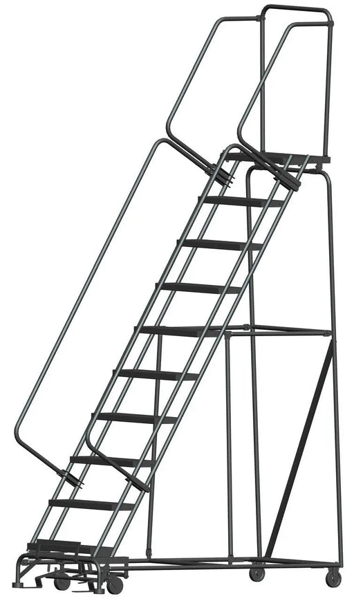 Ballymore Steel Rolling Ladder — Abrasive Mat Ballymore