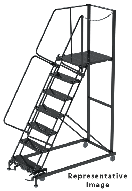 Ballymore Steel Rolling Ladder — Expanded Metal Ballymore