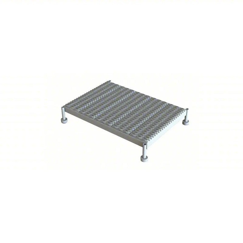 Ballymore Tri-Arc Adjustable Height Work Platform: 1 Steps, 9" To 14", 24" Platform Width, 36" Platform Depth, Gray, Steel Ballymore