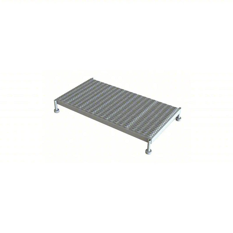 Ballymore Tri-Arc Adjustable Height Work Platform: 1 Steps, 9" To 14", 24" Platform Width, 48" Platform Depth, Gray, Steel Ballymore