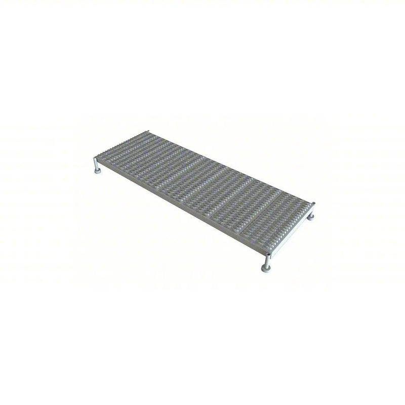 Ballymore Tri-Arc Adjustable Height Work Platform: 1 Steps, 9" To 14", 24" Platform Width, 71" Platform Depth, Gray, Steel Ballymore