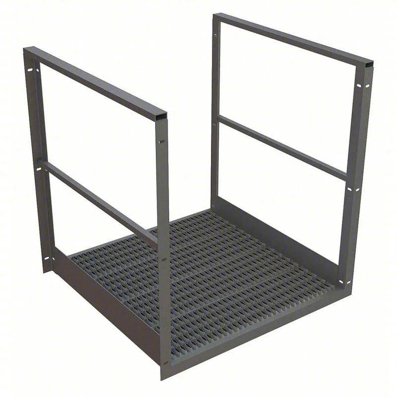 Ballymore Tri-Arc Bridge Span: 36 in Overall Height, Serrated, 40 in Platform Lg, 38 in Platform Wide, Aluminum Ballymore