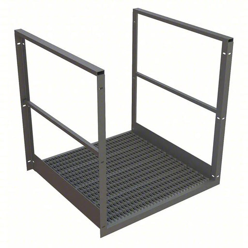 Ballymore Tri-Arc Bridge Span: 36 in Overall Height, Serrated, 40 in Platform Lg, 38 in Platform Wide, Aluminum Ballymore