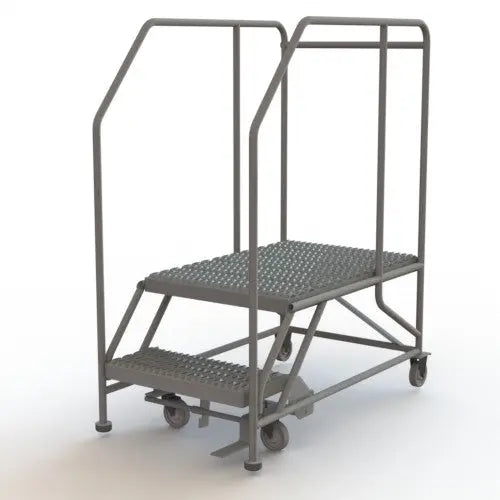 Ballymore Tri-Arc Forward Descent Rolling Work Platform: 2 Steps, 20 In, 24 In Platform Wide, 35 In Platform Deep Ballymore