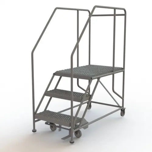 Ballymore Tri-Arc Forward Descent Rolling Work Platform: 3 Steps, 30 In, 24 In Platform Wide, 35 In Platform Deep Ballymore
