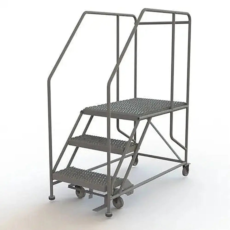 Ballymore Tri-Arc Forward Descent Rolling Work Platform: 3 Steps, 30 In, 24 In Platform Wide, 35 In Platform Deep Ballymore