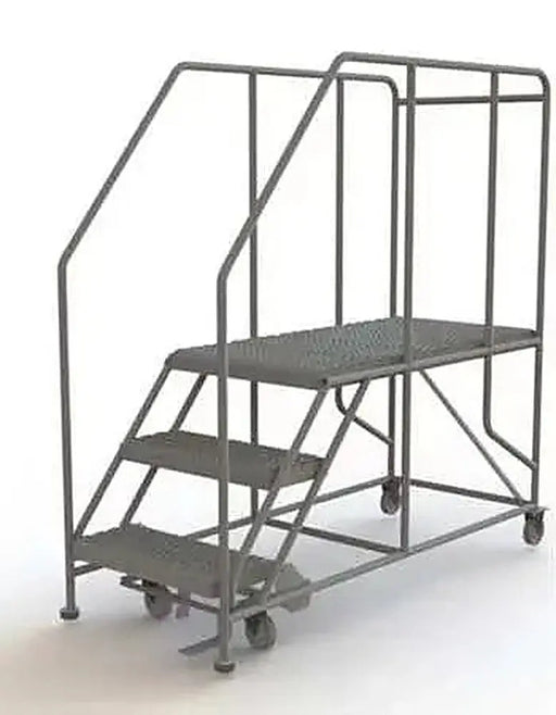 Ballymore Tri-Arc Forward Descent Rolling Work Platform: 3 Steps, 30 In, 24 In Platform Wide, 47 In Platform Deep Ballymore