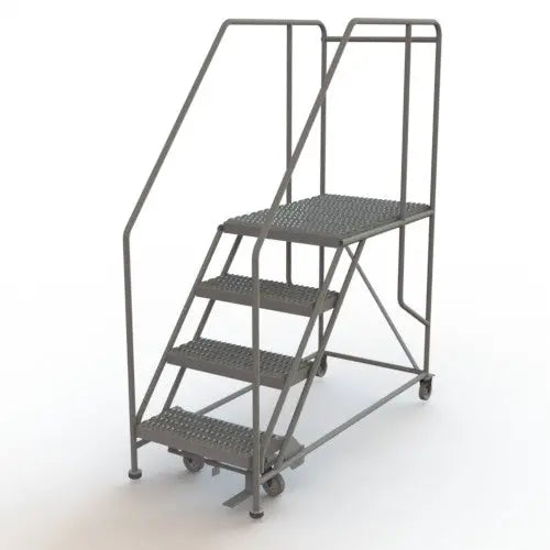 Ballymore Tri-Arc Forward Descent Rolling Work Platform: 4 Steps, 40 In, 24 In Platform Wide, 35 In Platform Deep Ballymore