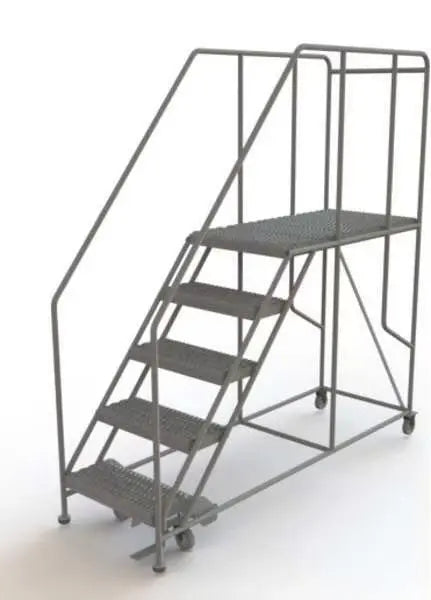 Ballymore Tri-Arc Forward Descent Rolling Work Platform: 5 Steps, 50 In, 24 In Platform Wide, 47 In Platform Deep Ballymore