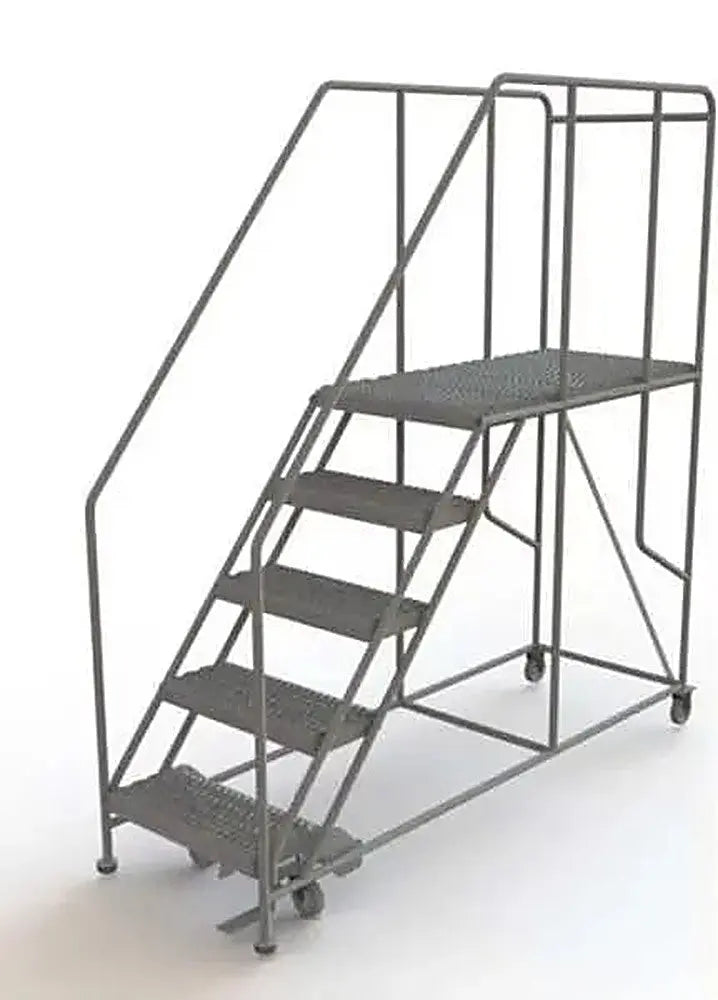 Ballymore Tri-Arc Forward Descent Rolling Work Platform: 5 Steps, 50 In, 24 In Platform Wide, 47 In Platform Deep Ballymore