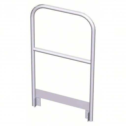 Ballymore Tri-Arc Platform Handrail: 42 In Overall Height, 30 In Overall Lg, Aluminum, 500 Lb Load Capacity Ballymore