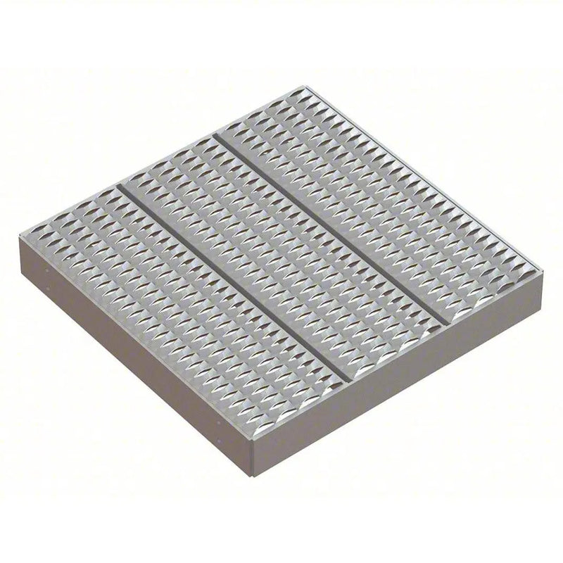 Ballymore Tri-Arc Platform Unit: Serrated, 4 In Overall Height, 30 In Platform Lg, 30 In Platform Wide, Aluminum Ballymore