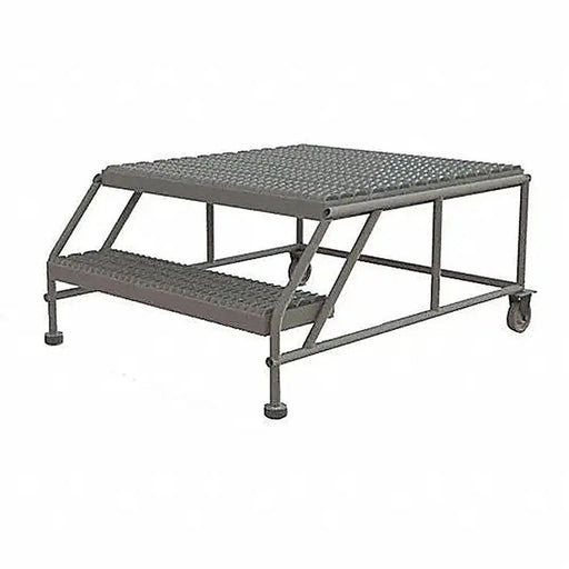 Ballymore Tri-Arc Rolling Work Platform: 2 Steps, 20 In, 36 In Platform Wide, 35 In Platform Deep, Gray, Steel Ballymore