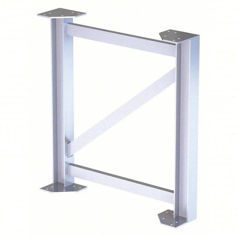 Ballymore Tri-Arc Support Leg: 36 In Overall Height, 30 In Overall Wide, Aluminum, 500 Lb Load Capacity Ballymore