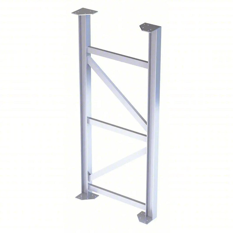 Ballymore Tri-Arc Support Leg: 72 In Overall Height, 30 In Overall Wide, Aluminum, 500 Lb Load Capacity Ballymore