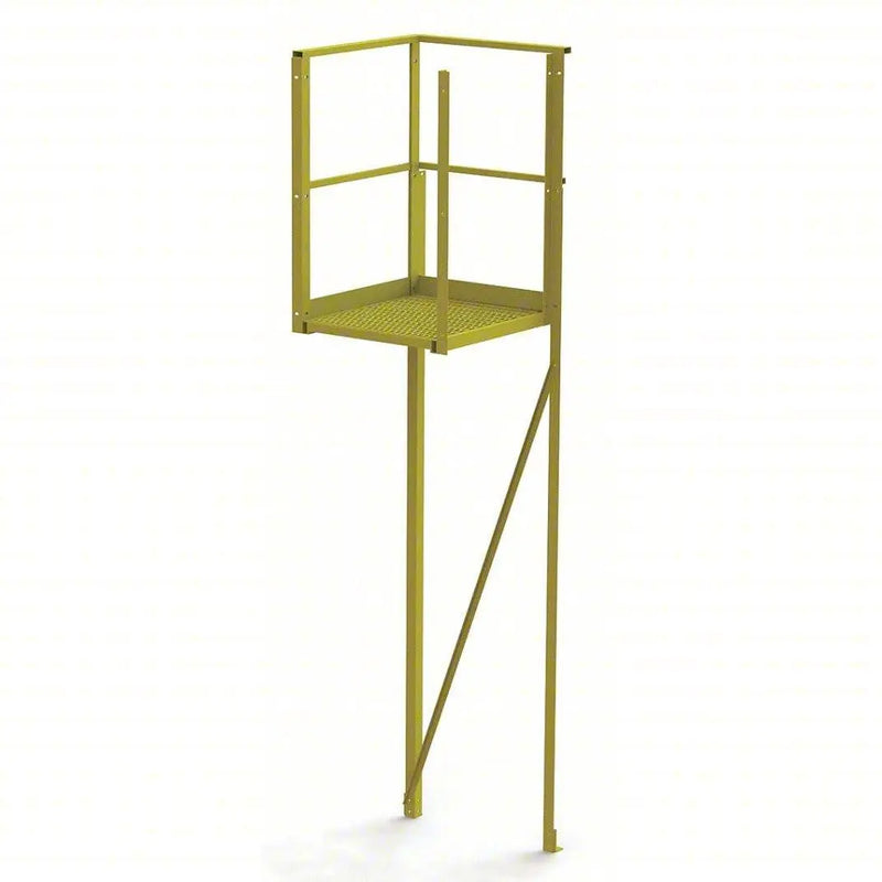 Ballymore Tri-Arc U-Design Turn Platform: 1,000 Lb Load Capacity, Steel, Perforated, 112 In Overall Height Ballymore