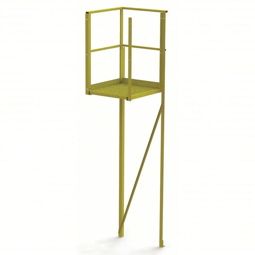 Ballymore Tri-Arc U-Design Turn Platform: 1,000 Lb Load Capacity, Steel, Serrated, 122 In Overall Height, 80 In Platform Height Ballymore