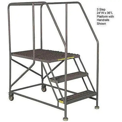 Ballymore WL 3 Step Steel Work Platform 24 X 36 Grip Rails Ballymore