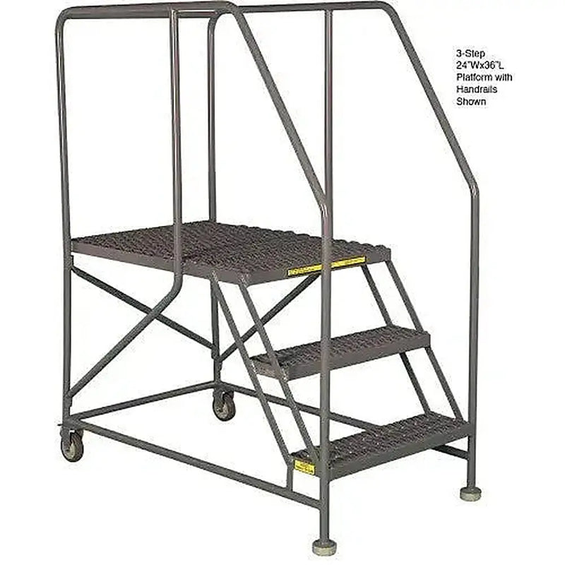 Ballymore WL 3 Step Steel Work Platform 24 X 48 Grip Rails Ballymore