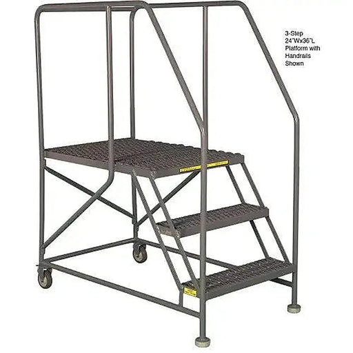 Ballymore WL 3 Step Steel Work Platform 24 X 48 Grip Rails Ballymore