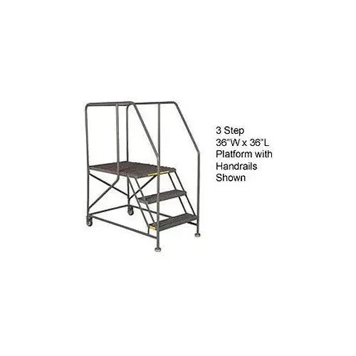 Ballymore WL 3 Step Steel Work Platform 36 X 36 Grip Rails Ballymore