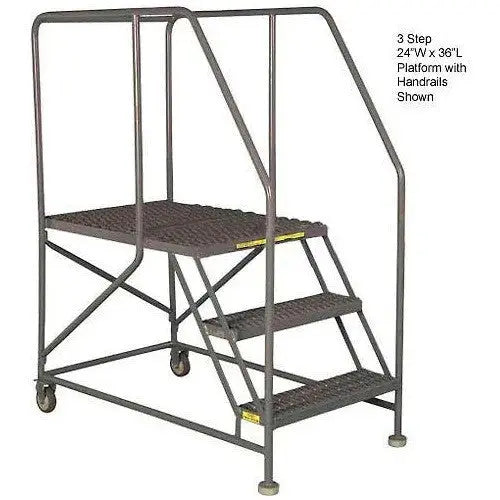 Ballymore WL 4 Step Steel Work Platform 24 X 36 Grip Rails Ballymore